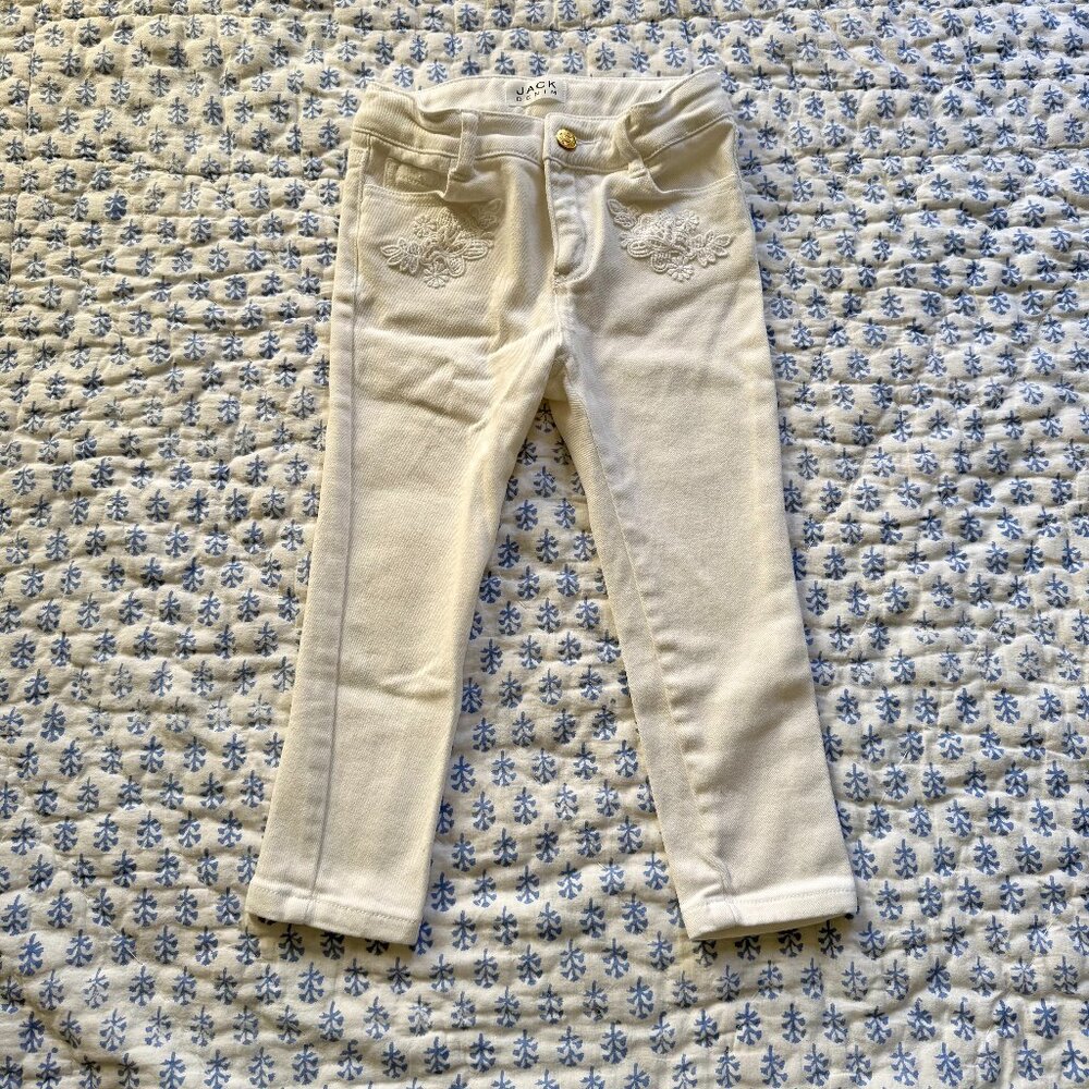 White toddler jeans